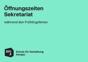 Öffnungszeiten Frühlingsferien